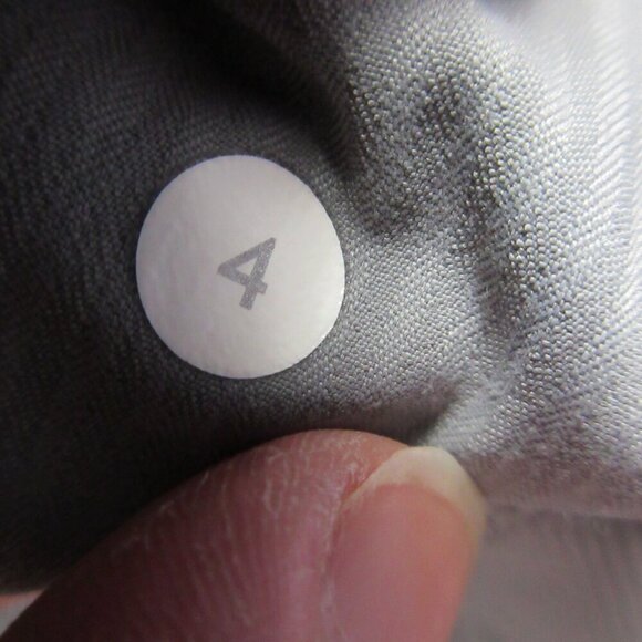 Lululemon Dance Studio Crop II Women 4 Grey Drawstring Performance Quick Dry 182 - Picture 3 of 11